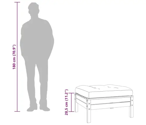 Sodo Pakojos Su Pagalvėlėmis, 2Vnt., Impregnuota Pušies Mediena Sodo Pakojos Su Pagalvėlėmis, 2Vnt., Impregnuota Pušies Mediena