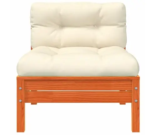 3-Vietīgs Dārza Dīvāns Ar Kājsoliņu Un Matračiem Vidaxl