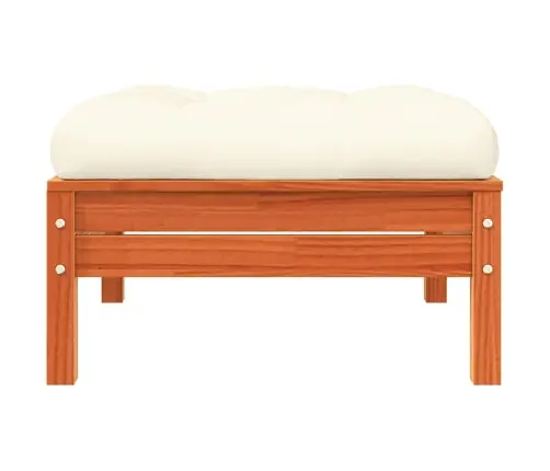 3-Vietīgs Dārza Dīvāns Ar Kājsoliņu Un Matračiem Vidaxl