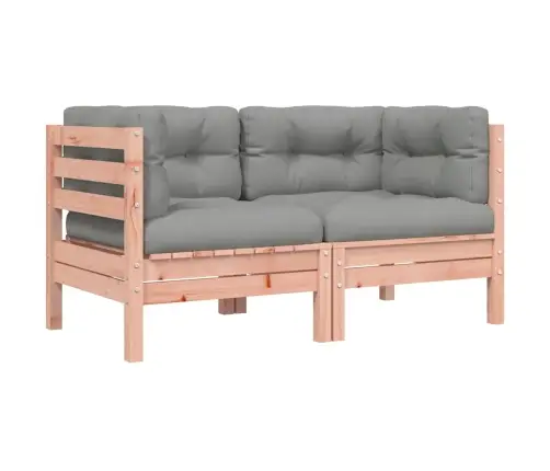 2-Vietīgs Dārza Dīvāns Ar Kājsoliņu Un Matračiem Vidaxl