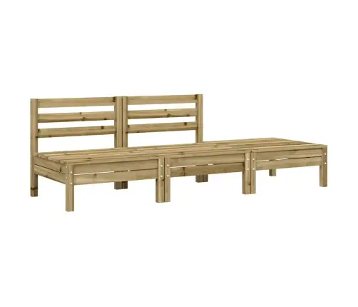 2-Vietīgs Dārza Dīvāns Ar Kājsoliņu Un Matračiem Vidaxl