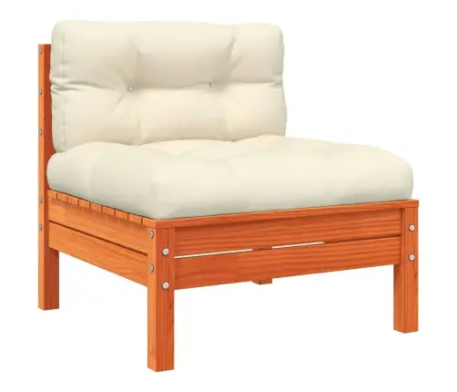 Dārza Dīvāns Ar Matračiem Un Kājsoliņu, Priedes Masīvkoks Vidaxl