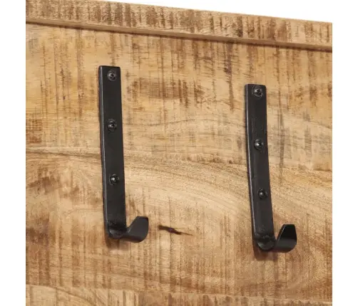 Sienas Drēbju Pakaramais Ar 5 Āķiem, Mango Masīvkoks Vidaxl