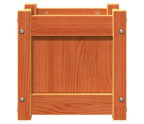 Sodo Lovelis, Vaško Rudas, 31X31X31cm Pušies Medienos Masyvas