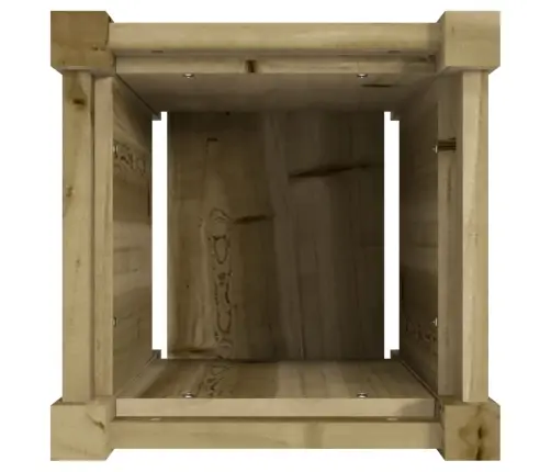 Dārza Puķu Kaste, 31X31X31 Cm, Impregnēts Priedes Koks Vidaxl