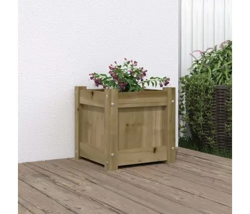Dārza Puķu Kaste, 31X31X31 Cm, Impregnēts Priedes Koks Vidaxl