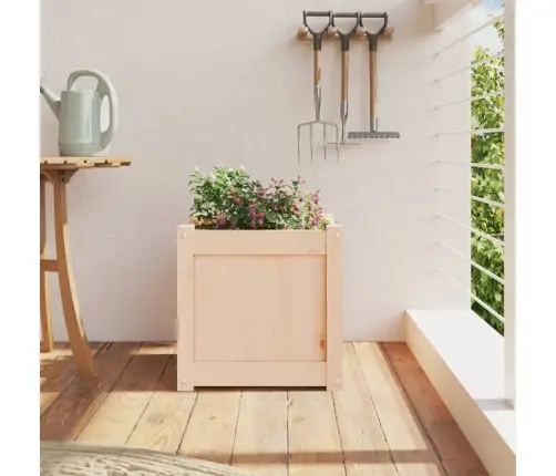 Dārza Puķu Kaste, 40X40X40 Cm, Priedes Masīvkoks Vidaxl