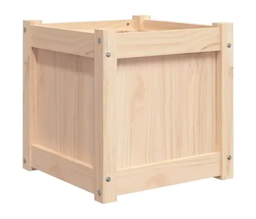 Dārza Puķu Kaste, 40X40X40 Cm, Priedes Masīvkoks Vidaxl