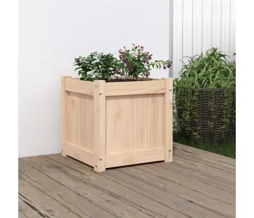 Dārza Puķu Kaste, 40X40X40 Cm, Priedes Masīvkoks Vidaxl