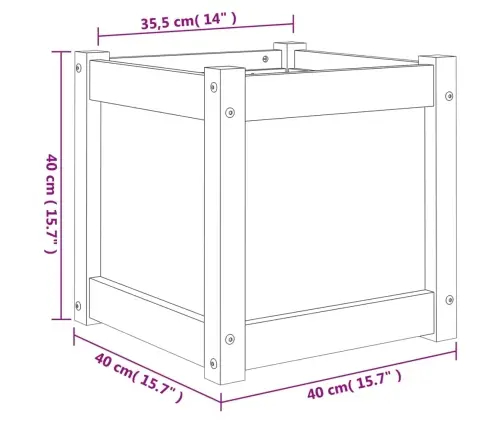 Dārza Puķu Kastes, 2 Gab., Impregnēts Priedes Koks Vidaxl
