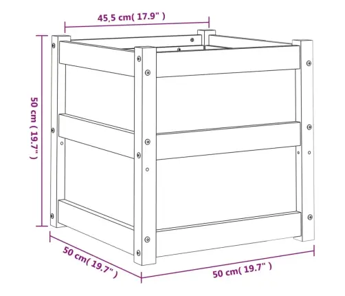 Dārza Puķu Kastes, 2 Gab., Vaska Brūnas, Priedes Masīvkoks Vidaxl
