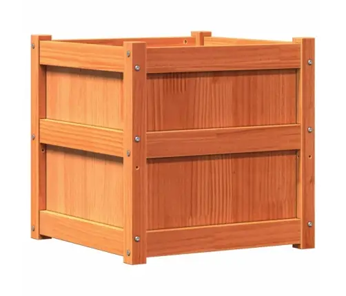 Dārza Puķu Kastes, 2 Gab., Vaska Brūnas, Priedes Masīvkoks Vidaxl