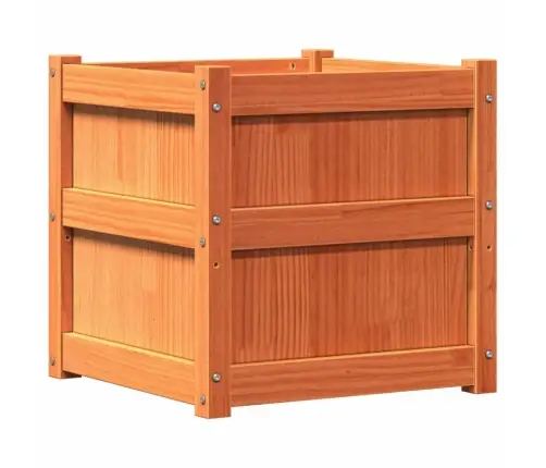 Dārza Puķu Kastes, 2 Gab., Vaska Brūnas, Priedes Masīvkoks Vidaxl