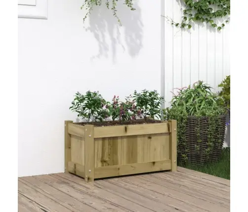 Dārza Puķu Kaste, 60X31X31 Cm, Impregnēts Priedes Koks Vidaxl