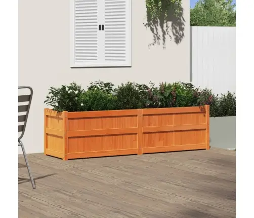 Dārza Puķu Kaste, Vaska Brūnas, 180X50X50 Cm, Priedes Masīvkoks Vidaxl