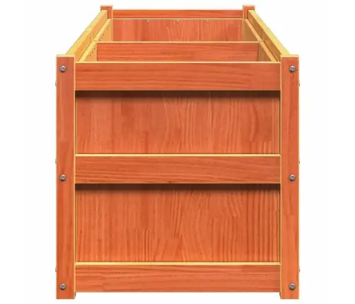 Dārza Puķu Kaste, Vaska Brūnas, 180X50X50 Cm, Priedes Masīvkoks Vidaxl