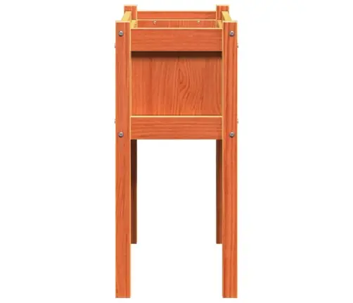 Dārza Puķu Kaste Ar Kājām, Vaska Brūnas, 70X31X70 Cm, Priede Vidaxl