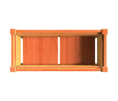 Dārza Puķu Kaste Ar Kājām, Vaska Brūnas, 70X31X70 Cm, Priede Vidaxl