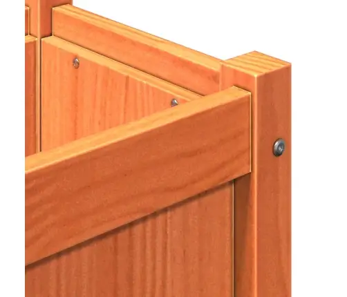 Dārza Puķu Kastes Ar Kājām, 2 Gab., Vaska Brūnas, Priedes Koks Vidaxl