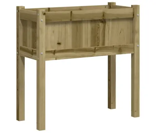 Dārza Puķu Kaste Ar Kājām, 70X31X70Cm, Impregnēts Priedes Koks Vidaxl