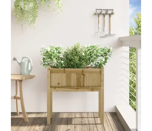 Dārza Puķu Kaste Ar Kājām, 70X31X70Cm, Impregnēts Priedes Koks Vidaxl