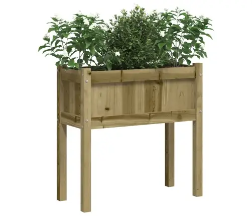 Dārza Puķu Kaste Ar Kājām, 70X31X70Cm, Impregnēts Priedes Koks Vidaxl