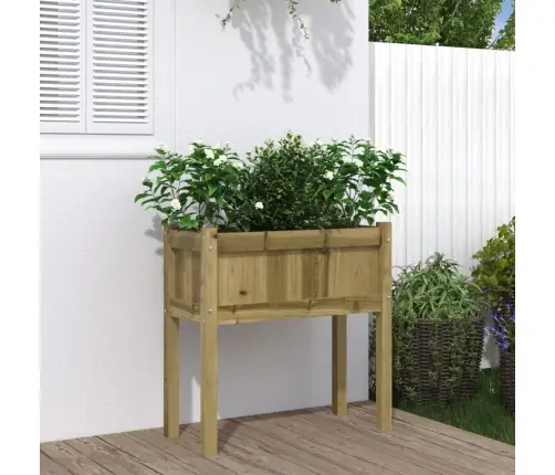 Dārza Puķu Kaste Ar Kājām, 70X31X70Cm, Impregnēts Priedes Koks Vidaxl