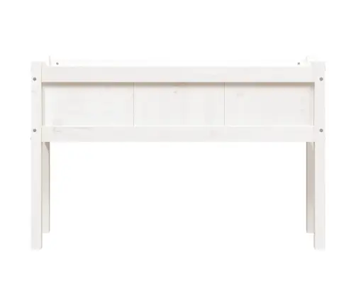 Dārza Puķu Kastes Ar Kājām, 2 Gab., Balts, Priedes Masīvkoks Vidaxl