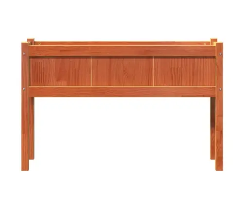 Dārza Puķu Kaste Ar Kājām, Vaska Brūnas, 110X31X70 Cm, Priede Vidaxl