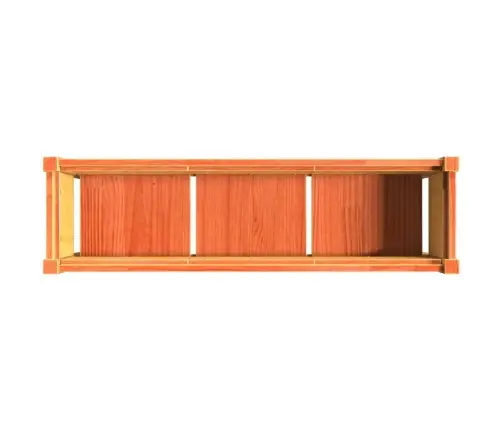 Dārza Puķu Kaste Ar Kājām, Vaska Brūnas, 110X31X70 Cm, Priede Vidaxl