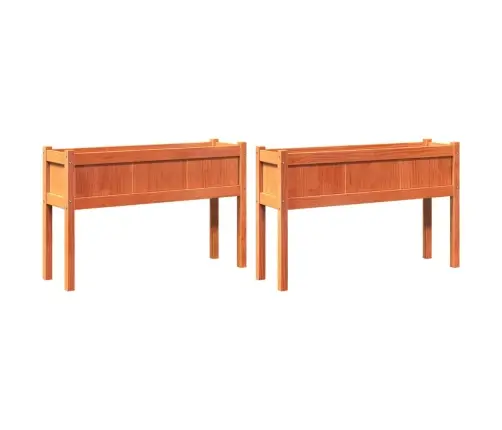 Jalgadega Aia Taimekastid 2 Tk, Vahapruun, Männipuit