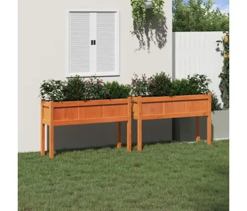 Jalgadega Aia Taimekastid 2 Tk, Vahapruun, Männipuit