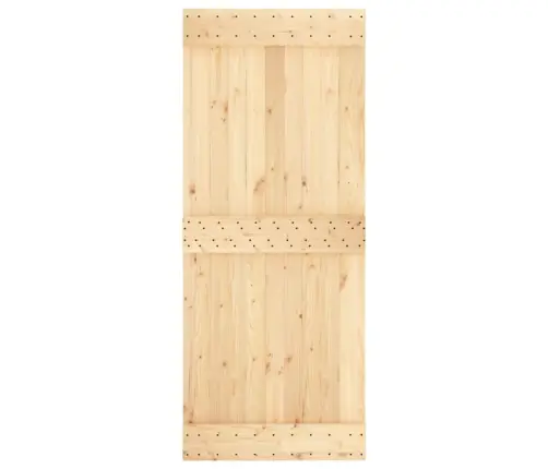 Stumdomos Durys Su Įrangos Rinkiniu, 85X210cm Pušies Masyvas