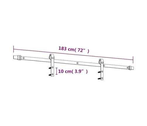 Stumdomos Durys Su Įrangos Rinkiniu, 85X210cm Pušies Masyvas