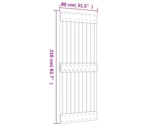 Liuguks Tarvikutega 80 X 210 cm Männipuit