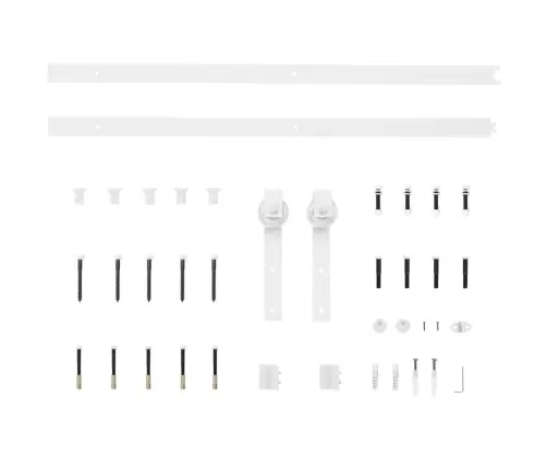 Bīdāmās Durvis Ar Stiprinājumiem, 100X210 Cm, Priedes Masīvkoks Vidaxl