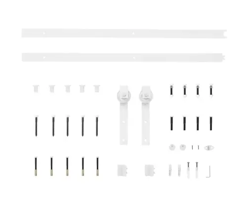 Stumdomos Durys Su Įrangos Rinkiniu, 85X210cm Pušies Masyvas