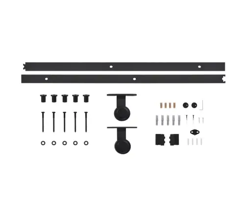 Stumdomos Durys Su Įrangos Rinkiniu, 85X210cm Pušies Masyvas