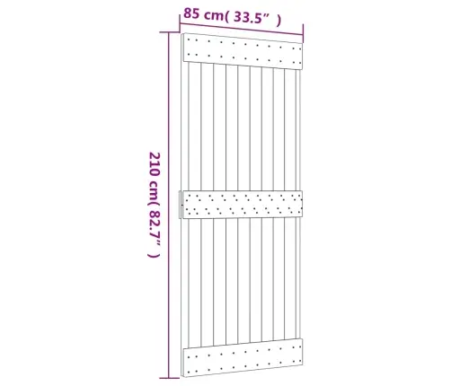 Liuguks Tarvikutega, 85 X 210 cm Männipuit
