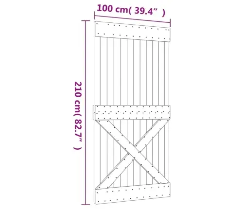 Liuguks Tarvikutega, 100 X 210 cm Männipuit