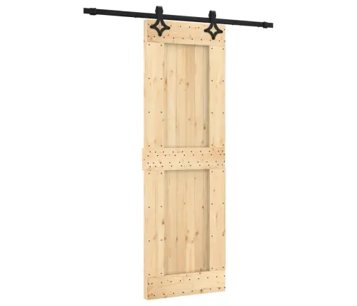 Bīdāmās Durvis Ar Stiprinājumiem, 70X210 Cm, Priedes Masīvkoks Vidaxl