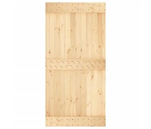 Stumdomos Durys Su Įrangos Rinkiniu, 100X210cm Pušies Masyvas