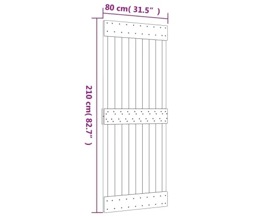 Liuguks Tarvikutega 80 X 210 cm Männipuit