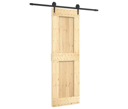 Bīdāmās Durvis Ar Stiprinājumiem, 70X210 Cm, Priedes Masīvkoks Vidaxl