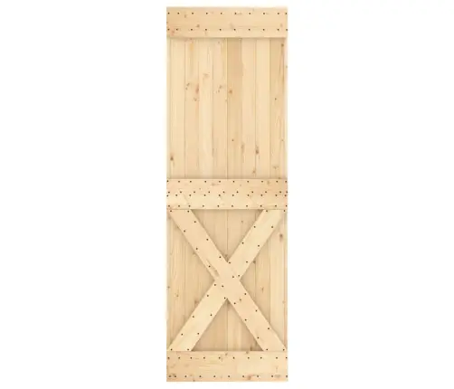 Bīdāmās Durvis Ar Stiprinājumiem, 70X210 Cm, Priedes Masīvkoks Vidaxl