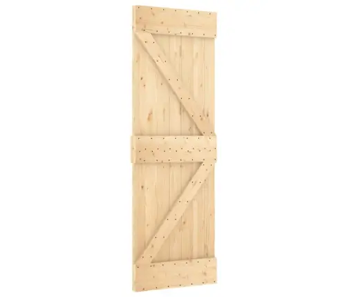Bīdāmās Durvis Ar Stiprinājumiem, 70X210 Cm, Priedes Masīvkoks Vidaxl