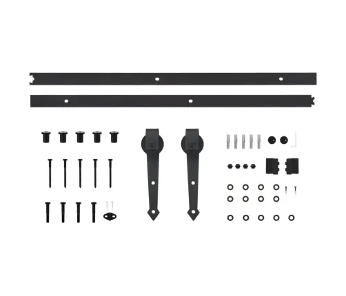 Bīdāmās Durvis Ar Stiprinājumiem, 95X210 Cm, Priedes Masīvkoks Vidaxl