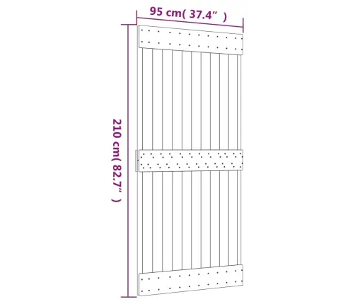 Liuguks Tarvikutega, 95 X 210 cm Männipuit