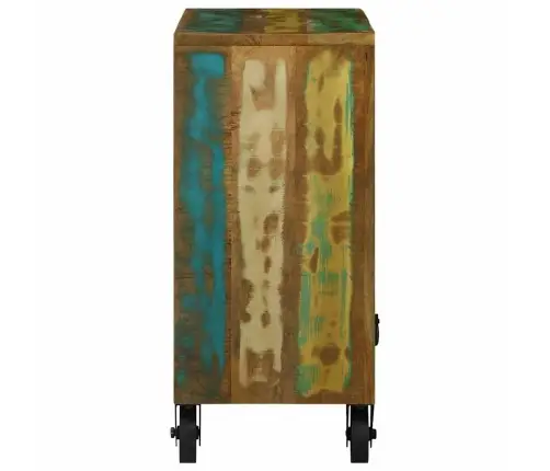 Puse Ar Atvilktni Brūna 80 X 30 X 65 Cm Pārstrādāts Masīvkoks Vidaxl