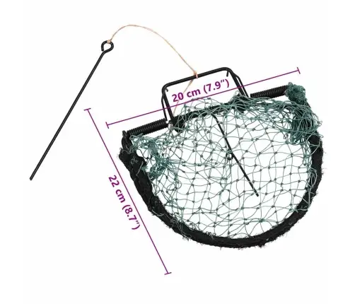 Putnu Slazds, Zaļš, 20 Cm, Tērauds  Vidaxl